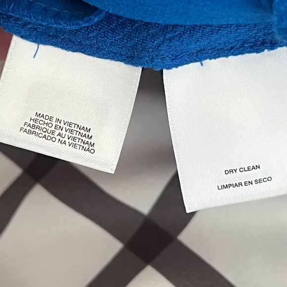 Nine West sz 14 Blue A-Line Midi Dress Preppy Professional boat Nautical coastal - Picture 8 of 11